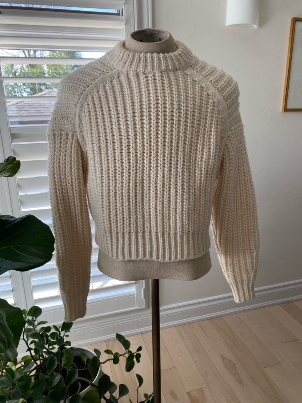 H&M Cream Cable Knit sweater